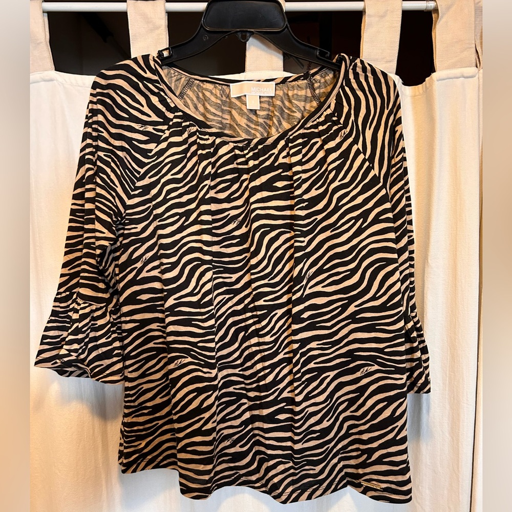 Michael Michael Kors Animal Print Top size small